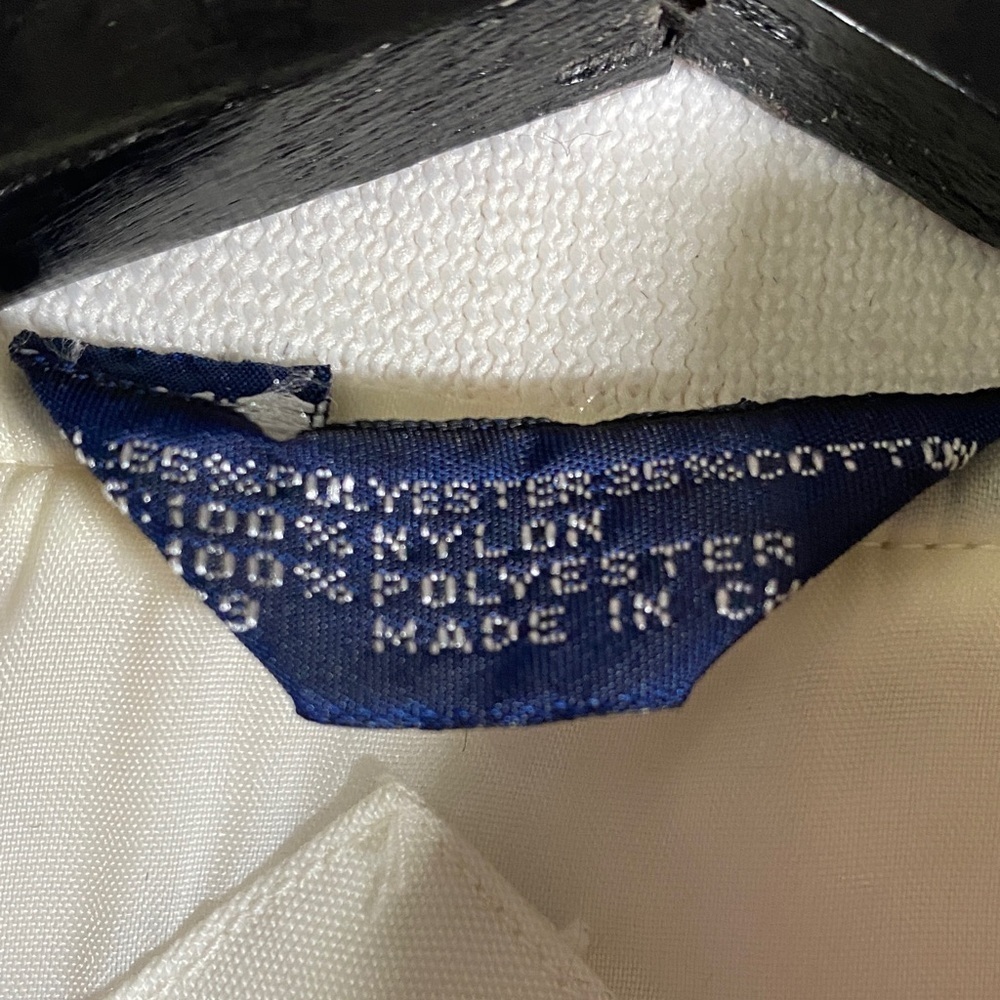 Knights Bridge For Men Vintage White Bomber Jacket Size 42-44 Harrington Style - Picture 3 of 11